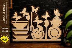 Kitchen Utensil Decor laser cut svg File kitchen utensil Product Image 1