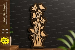 Butterfly Grass Design laser cut svg File butterfly grass Product Image 1