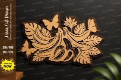 Autumn Leaves Acorn laser cut svg File autumn leaves laser Product Image 1