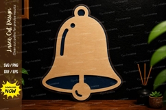 Simple Bell Ornament laser cut svg File simple bell laser Product Image 1