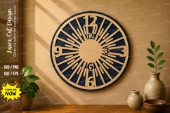 Religious Cross Circle laser cut svg File religious cross Product Image 1
