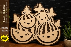 Watermelon Fruit Art laser cut svg File watermelon laser cut Product Image 1