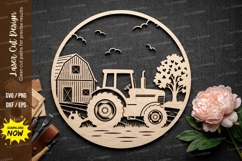 Vintage Tractor Farm Laser Cut, tractor svg, vintage tractor Product Image 1