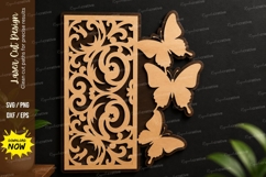 Butterfly Lace Panel laser cut svg File butterfly lace svg, Product Image 1