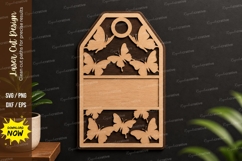 Butterfly Gift Tag laser cut svg File butterfly gift tag svg Product Image 1