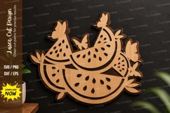 Watermelon Slice Decor laser cut svg File watermelon slice Product Image 1