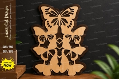Layered Butterfly Decor laser cut svg File layered butterfly Product Image 1