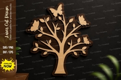 Butterfly Tree Decor laser cut svg File butterfly tree svg Product Image 1