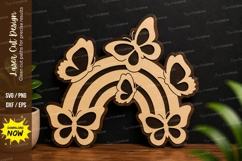 Butterfly Rainbow Decor laser cut svg File butterfly rainbow Product Image 1