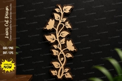 Floral Vine Border laser cut svg File floral vine svg, vine Product Image 1