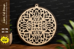 Mandala Ornament Design laser cut svg File mandala ornament Product Image 1