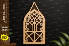 Vintage Decorative Frame SVG | Rectangular Laser Cut Sign Product Image 1