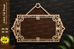 Geometric Panel Wall Art SVG | Decorative Laser Cut Pattern Product Image 1