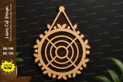 Circular Geometric Hanging Ornament SVG | Laser Cut Wall Product Image 1