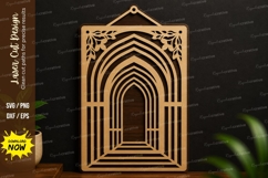Layered Archway SVG | Decorative Laser Cut Frame Design Product Image 1