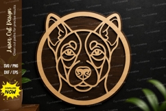Geometric Bear Face SVG | Animal Laser Cut Wall Decor File Product Image 1