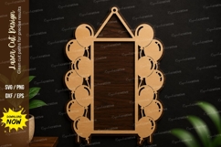 Balloon Hanging Frame SVG | Decorative Laser Cut Wall Art Product Image 1