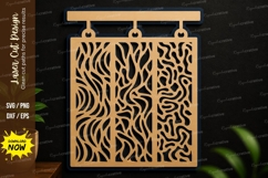 Abstract Panel Wall Art SVG | Modern Laser Cut Hanging Decor Product Image 1