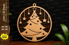 Christmas Tree Ornament SVG Laser Cut Decor christmas tree Product Image 1