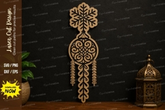 Snowflake Dreamcatcher SVG Laser Cut Decor snowflake Product Image 1
