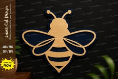 Bee SVG Laser Cut Wall Art Design bee svg, insect wall Product Image 1