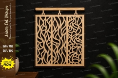 Abstract Hanging Panel SVG | Modern Laser Cut Wall Art Product Image 1