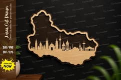 Landscape Map SVG Laser Cut Decor landscape map svg Product Image 1