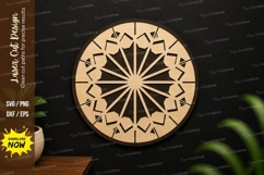 Mandala Circle SVG Laser Cut Wall Art mandala circle svg Product Image 1