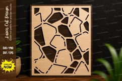 Abstract Stone Pattern SVG | Modern Laser Cut Wall Panel Product Image 1