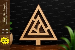 Nordic Triangle Tree Laser Cut SVG Design nordic triangle Product Image 1