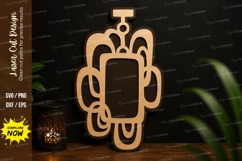 Abstract Modern Frame Laser Cut SVG Design abstract frame Product Image 1