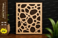Abstract Pebble Pattern Laser Cut SVG Design pebble pattern Product Image 1