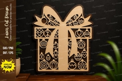 Decorative Gift Box Laser Cut SVG Design decorative gift svg Product Image 1