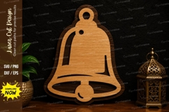 Classic Bell Ornament Laser Cut SVG Design classic bell svg Product Image 1