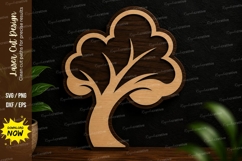 Abstract Tree Wall Art Laser Cut SVG Design tree wall art Product Image 1