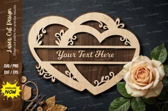 Heart Name Sign Laser Cut SVG File Product Image 1