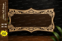 Vintage Ornamental Frame Laser Cut SVG Design vintage frame Product Image 1