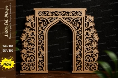 Ornamental Arch Frame Laser Cut SVG Design arch frame svg Product Image 1