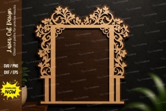 Ornamental Arch Frame Laser Cut SVG Design ornamental arch Product Image 1