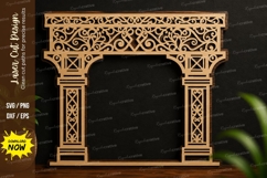 Ornamental Archway Frame Laser Cut SVG Design ornamental Product Image 1