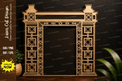 Architectural Doorway Frame Laser Cut SVG Design Product Image 1