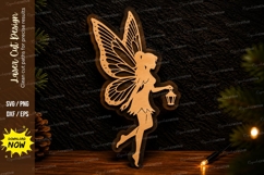 Fairy Lantern Ornament Laser Cut SVG Design fairy lantern Product Image 1