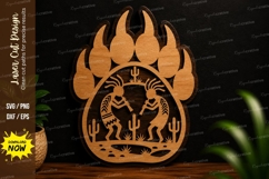 Crab Beach Scene Laser Cut SVG Design crab beach svg, ocean Product Image 1