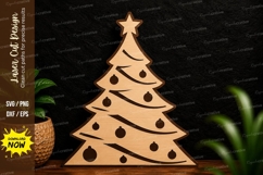 Christmas Tree Wall Art Laser Cut SVG Design christmas tree Product Image 1