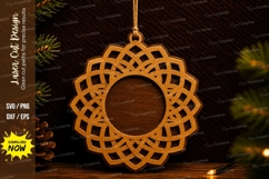 Mandala Circle Frame Laser Cut SVG mandala svg, circle frame Product Image 1