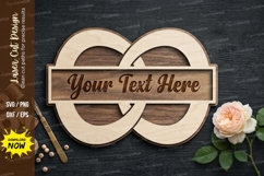 Infinity Name Frame laser Cut svg Cutting file infinity fram Product Image 1