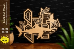 Decorative Fish Composition Laser Cut SVG decorative fish Product Image 1