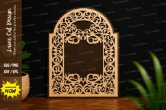 Arch Floral Frame Laser Cut SVG arch frame svg, floral arch Product Image 1