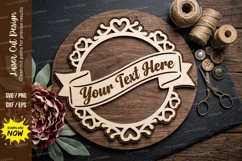 Classic Round Frame laser Cut svg Cutting file round frame Product Image 1
