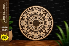 Mandala Circle Ornament Laser Cut SVG mandala ornament svg Product Image 1